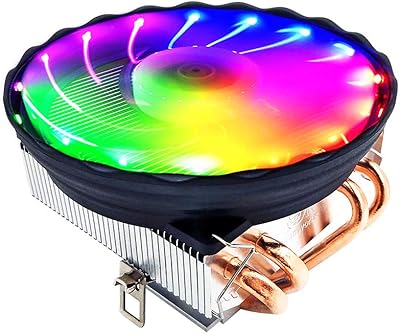 Refroidisseur de processeur v4 4 caloducs en cuivre 3 broches ventilateur de refroidissement