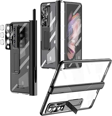 Coque pour galaxy z fold 3 5g avec stylet et porte-stylo magnétique, coque
