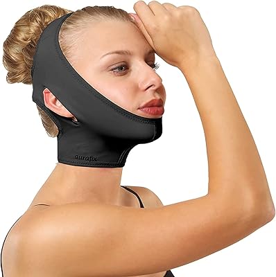 Bandage de mentonnière post-chirurgical pour femme - enveloppement de vêtement de compression du