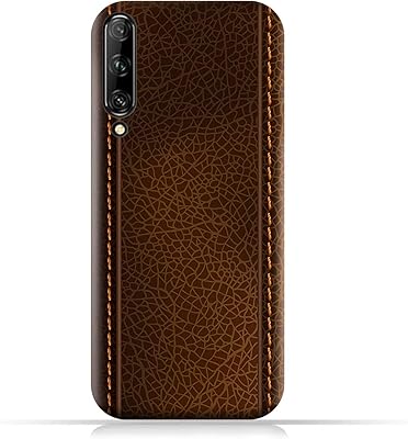Housse de protection en silicone et tpu à motif cuir marron amc design