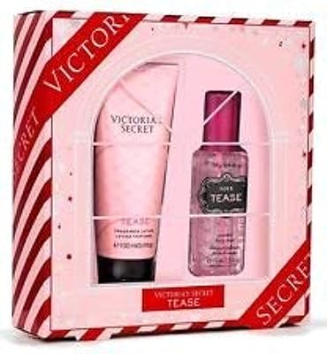 Coffret cadeau 2 pièces victoria's secret noir tees - nouvel emballage.