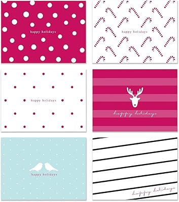 Cartes de vœux happy cartes-cadeaux vierges | à pois, rayés, boîtes | 36 cartes-cadeaux assorties | cartes de 4" x 6" avec enveloppes | pour le bureau, les collègues et noël. DIAYTAR COTE D'IVOIRE est une boutique en ligne généraliste qui propose plus de 300 000 références de produits, faisant d'elle la boutique leader en Côte d'Ivoire. Elle offre une large sélection de produits pour répondre aux besoins de ses clients. Avec sa plateforme en ligne, DIAYTAR facilite l'accès aux produits de qualité à des prix compétitifs.