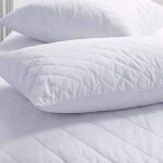 Oreiller en coton matelassé inter home kingtex, 1 pièce, 50 x 70 cm