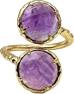 Bague en améthyste naturelle, bagues en améthyste violette pour femmes, ensemble de lunette, double pierre solitaire ronde, bague empilable, bijoux. DIAYTAR COTE D'IVOIRE est une boutique en ligne généraliste qui propose une large gamme de produits pour les particuliers et les professionnels. Elle est le leader du marché en Côte d'Ivoire, grâce à sa politique de prix compétitifs, à sa qualité de service et à sa disponibilité de produits. Elle est une référence pour les achats en ligne dans le pays.