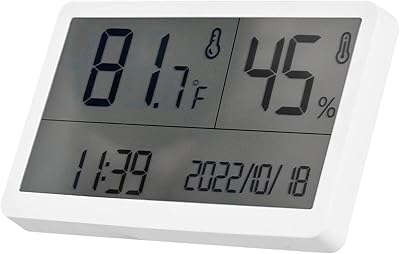 Thermomètre d'intérieur à jauge d'humidité morelian - thermomètre numérique d'ambiance avec capteur d'humidité intérieure avec moniteur d'humidité de la température, thermomètre hygromètre précis pour cave à effet de serre à la maison. DIAYTAR COTE D'IVOIRE est une boutique en ligne généraliste leader en Côte d'Ivoire, offrant plus de 300 000 références pour répondre à tous les besoins de ses clients. Avec une large gamme de produits, elle est devenue la destination de choix pour les ivoiriens et les internautes de la sous-région. Elle propose des produits de qualité à des prix compétitifs.