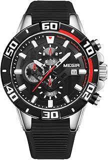 Megir montre de sport à quartz pour hommes, chronographe lumineux, résistant à l'eau 3atm, affichage des minutes et des secondes, bracelet en silicone analogique à la mode. DIAYTAR COTE D'IVOIRE, votre partenaire de confiance pour toutes vos besoins de shopping en ligne en Côte d'Ivoire, met à votre disposition une énorme sélection de produits issus de diverses catégories. Nous sommes déterminés à vous offrir une expérience de shopping en ligne inoubliable, avec des prix compétitifs, une livraison rapide et un service client de haute qualité.