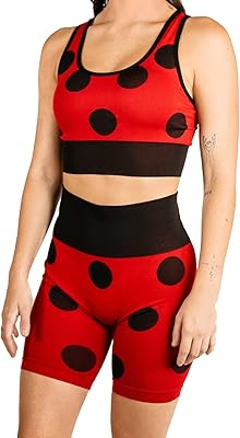 Ensemble de vêtements sans couture pour femmes miraculous ladybug - cosplay actif