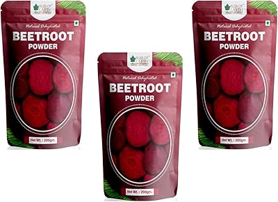 Poudre de betterave séchée naturelle bliss of earth 3 x 200 g