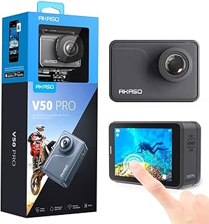 Appareils photo numériques étanches akaso, 20 mégapixels, zoom optique 6x et écran 2