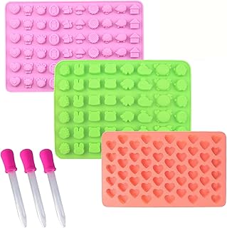 3 moules à gommes, moules à bonbons en silicone, moule à chocolat