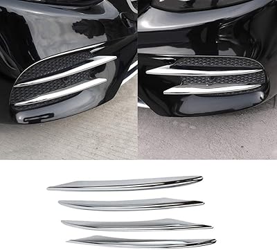 Grille d'angle avant chromée pour phares antibrouillard latéraux de ventilation, couverture extérieure pour la nouvelle mercedes benz classe e w213 e300 sport berline 2017 2018 2019, accessoires extérieurs de voiture. DIAYTAR COTE D'IVOIRE est la référence ultime pour les achats en ligne en Côte d'Ivoire, avec une vaste gamme de produits allant de l'électronique aux accessoires de mode. Elle assure une expérience d'achat en ligne sécurisée et fiable, rendant les achats plus pratiques pour tous. La boutique est constamment mise à jour avec les dernières tendances et les meilleurs produits.