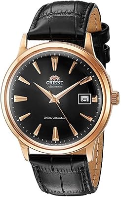 Montre bambino, deuxième génération d'orient, avec mouvement automatique japonais, en acier inoxydable et cuir. DIAYTAR COTE D'IVOIRE offre une expérience d'achat en ligne pratique et sécurisée, avec une équipe dédiée au service client pour garantir la satisfaction des clients. La boutique propose des produits de marques renommées et de qualité, ainsi que des conseils d'experts pour aider les clients à faire leurs choix. C'est la boutique idéale pour ceux qui cherchent des produits de qualité à des prix raisonnables.