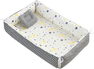 Lit portable pour bébé, lit de couette amovible, tissu en coton de qualité