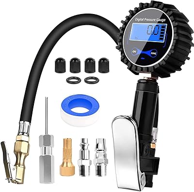 Adaptateur de tuyau de gonflage d'air de pneu de voiture, 200 psi, manomètre d'air robuste avec tuyau en caoutchouc, coupleur à connexion rapide et accessoires de compresseur, pour voiture camion vélo moto. DIAYTAR COTE D'IVOIRE est une boutique en ligne généraliste réputée pour son vaste choix de produits, avec plus de 300 000 références disponibles. Elle propose une grande variété d'articles allant des produits alimentaires aux accessoires de mode, en passant par les produits électroniques. C'est un leader du commerce en ligne en Côte d'Ivoire.