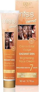 Crème éclaircissante pour le visage miss carrot fair and white - 1,7 fl oz / 50 ml – crème éclaircissante pour la peau, correcteur de taches brunes pour le visage, à l'huile de carotte. La boutique en ligne DIAYTAR COTE D'IVOIRE offre une expérience d'achat unique avec plus de 300 000 produits disponibles. Elle propose des services de paiement sécurisés et des options de livraison flexibles pour répondre aux besoins de ses clients. C'est la destination idéale pour ceux qui cherchent à acheter des produits en ligne de manière pratique et sécurisée.