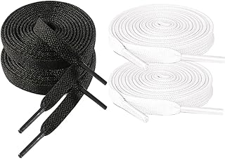 Un ensemble de lacets plats en tissu unisexe de 1,6 mètres pour deux