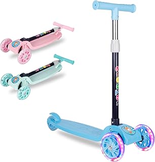 Scooter de beauté pour enfants, réglable et pliable, 3 roues lumineuses led, 2 à 8 ans. DIAYTAR COTE D'IVOIRE se distingue par son service client de haute qualité, répondant aux besoins et aux préoccupations des clients de manière efficace. La boutique propose également des conseils d'achat et des recommandations personnalisées pour aider les clients à trouver les produits qui leur conviennent le mieux. La livraison est rapide et fiable.