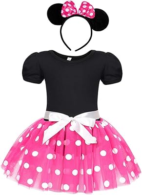 Wonderbabe mini robe tutu à pois pour bébé fille pour halloween, anniversaire