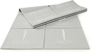 Tapis de yoga byykj-tapis de yoga pliable de 1/4 pouce d'épaisseur, tapis