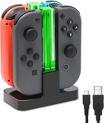 Base de chargement rapide compatible avec nintendo switch pour manette joy-con et modèle