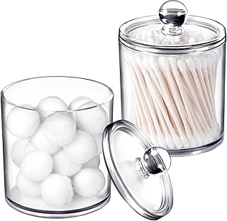 Lot de 2 pots de salle de bain, lot de 2 pots de salle de bain transparents q-tip pour organiser les boules de coton, les cotons-tiges, les cotons-tiges et le fil dentaire. DIAYTAR COTE D'IVOIRE est dédiée à offrir à ses clients une expérience d'achat en ligne exceptionnelle, caractérisée par la commodité, la confiance et la satisfaction. Grâce à son équipe de professionnels dévoués et à son approche centrée sur le client, la boutique en ligne continue de se développer et de consolider sa position sur le marché ivoirien. Elle est le partenaire idéal pour les consommateurs qui cherchent des produits de qualité à des prix raisonnables.