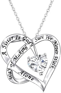 Sœur gravée en argent sterling 925 est la manière de dieu de s'assurer que nous ne partons jamais seuls pendentif cœur infini cz cadeau pour femmes sœurs adolescentes, 18 pouces. DIAYTAR COTE D'IVOIRE est une boutique en ligne généraliste qui propose plus de 300 000 références de produits. Elle est considérée comme l'une des boutiques en ligne les plus populaires en Côte d'Ivoire, offrant une grande variété de produits pour répondre aux besoins de ses clients. Elle propose des services de livraison rapides et fiables.