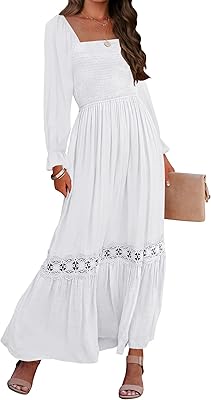Robe maxi pour femmes 2023 style boho manches longues col carré. DIAYTAR COTE D'IVOIRE est une boutique en ligne généraliste qui propose plus de 300000 références de produits, faisant d'elle un leader sur le marché ivoirien. Elle offre une large gamme de produits allant de l'électronique à la mode en passant par les produits alimentaires. Elle est connue pour sa qualité de service et sa livraison rapide.