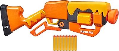 Roblox adopt me nerf dart blaster : base liver action, 8 fléchettes rotatives