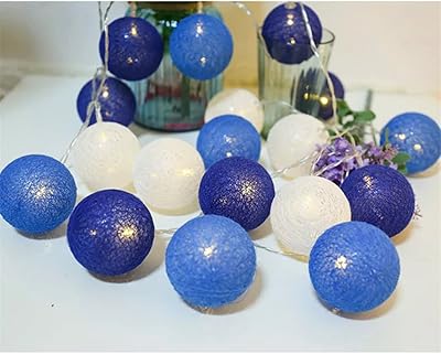 Kit de boules de coton led colorées de 6m pour arbre de noël, chambre d'enfants, maison, mariage, jardin, cour (bleu foncé). DIAYTAR COTE D'IVOIRE est plus qu'une boutique en ligne, c'est un partenaire de confiance pour les clients qui cherchent des produits de qualité à des prix raisonnables. Avec plus de 300 000 références, elle couvre tous les aspects de la vie quotidienne, des produits pour la maison aux accessoires de musique. La boutique est constamment mise à jour pour offrir les dernières tendances et les produits les plus récents.