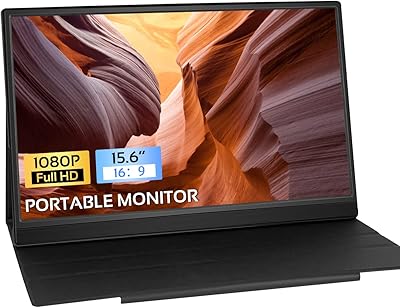 Moniteur d'ordinateur portable fhd 1080p usb-c de 15,6 pouces, moniteur otg de jeu