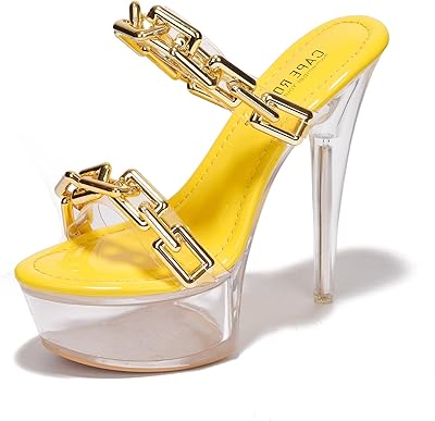 Escarpins transparents à talons fins sion pour femmes, escarpins à bout ouvert