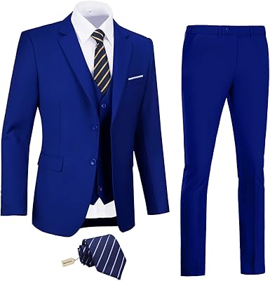 Ameox costume 3 pièces coupe ajustée pour hommes, ensemble de smoking de mariage d'affaires à 2 boutons, veste, gilet, pantalon avec cravate. En tant que boutique leader en Côte d'Ivoire, DIAYTAR COTE D'IVOIRE prend en charge les préoccupations de ses clients, offrant un service client de qualité pour résoudre toutes les questions ou problèmes liés à la commande. La boutique propose également des options de paiement flexibles et des modalités de livraison rapides pour une expérience d’achat sans souci.