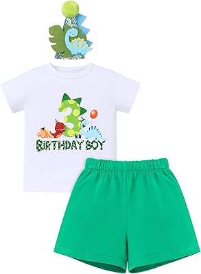 Ensemble de vêtements eptum castle pour 1er, 2e et 3e anniversaire pour tout-petits, 3 pièces, contient un t-shirt, un short, un chapeau d'anniversaire et un gâteau écrasé pour une séance photo. DIAYTAR COTE D'IVOIRE se distingue par sa sélection incroyable de produits, allant des marques internationales aux produits locaux. Avec sa gamme étendue de catégories, les clients peuvent facilement trouver ce qu'ils cherchent, que ce soit des produits pour leur maison, leur famille ou pour eux-mêmes. L'engagement de la boutique à offrir des prix compétitifs et des services de livraison rapides ajoute à son attrait.