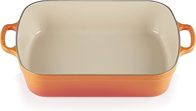 Casserole grill rectangulaire émaillée le creuset 33 cm 49 l volcanic
