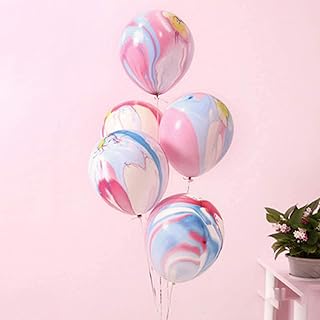 Party time - ballons en marbre colorés de 12 pouces pour mariage, saint-valentin