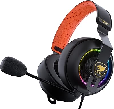 Casque de jeu filaire usb cougar phontum pro prix 7.1, rvb, personnalisable, son
