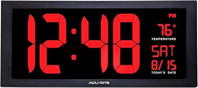 Grande horloge murale numérique multicolore de 18 pouces, lumière led avec date et température et support pliable, d'accurate. La boutique en ligne DIAYTAR COTE D'IVOIRE est connue pour sa qualité de service et sa livraison rapide. Les clients peuvent ainsi profiter d'une expérience d'achat en ligne fluide et sans stress, grâce à la grande sélection de produits proposés.