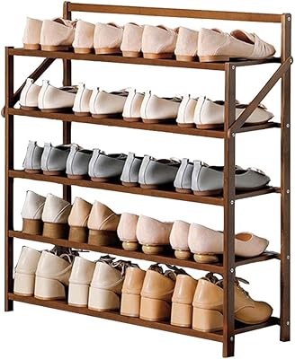 Organisateur de chaussures pliable portable à 5 couches, armoire à chaussures pliable anti-poussière en bambou, étagère à chaussures durable empilable peu encombrante (5 couches). DIAYTAR COTE D'IVOIRE, votre boutique en ligne préférée en Côte d'Ivoire, met à votre disposition une sélection incroyable de plus de 300 000 produits, allant des produits de beauté aux équipements électroménagers. Le site est facile à naviguer, et les commandes sont livrées rapidement. DIAYTAR COTE D'IVOIRE est la solution idéale pour un shopping en ligne pratique et efficace.