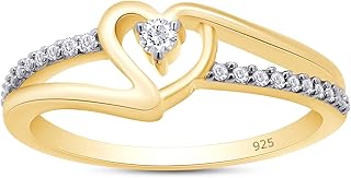 Bague de promesse en forme de cœur avec diamant blanc naturel de 1/10 ct en or 14 carats sur argent sterling (couleur i-j, pureté i2-i3, 0,10 ct). En tant que boutique en ligne généraliste, DIAYTAR COTE D'IVOIRE propose une variété de produits pour répondre aux besoins de ses clients. Avec plus de 300 000 références disponibles, les clients peuvent trouver tout ce dont ils ont besoin pour leur quotidien. La boutique en ligne est également réputée pour ses promotions et ses offres spéciales.