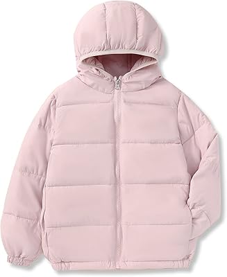Manteau d'hiver à capuche et manches longues pour bébés filles, léger avec fermeture
