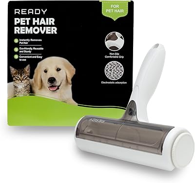 Ready supplies épilateur portable pour poils d'animaux/rouleau anti-peluches - polyvalent et réutilisable