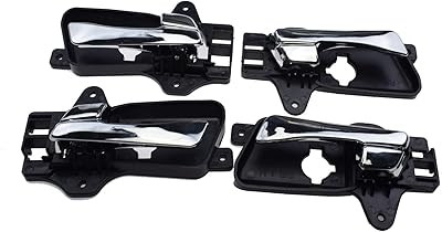 Poignées de porte intérieures chromées fl fr rl rr 4 pièces pour hyundai elantra 2.0l 2009-2012. En tant que boutique en ligne généraliste, DIAYTAR COTE D'IVOIRE se distingue par la largeur de son offre, allant des produits électroniques aux articles de mode, en passant par les produits alimentaires et d'entretien. Elle met également l'accent sur la qualité des produits et services proposés, visant à satisfaire pleinement les attentes de sa clientèle. Cela a contribué à renforcer sa position de leader sur le marché ivoirien.