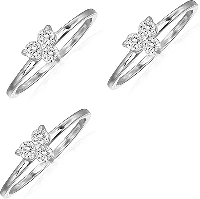 River island jewelry trinity 3 bagues empilables en zircone cubique, tailles 5-8. La force de DIAYTAR COTE D'IVOIRE réside dans sa capacité à adapter son offre aux besoins et aux préférences évolutives des consommateurs locaux, tout en restant à l'affût des dernières tendances mondiales. Cette adaptabilité, couplée à une politique de retour et d'échange claire et avantageuse, permet à DIAYTAR de fidéliser une clientèle nombreuse et diverse. De plus, les partenariats stratégiques avec des marques réputées renforcent son positionnement sur le marché.