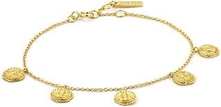 Bracelet à breloques circulaires en argent sterling 925 style bohème européen pour femmes