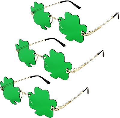 Lunettes de soleil trèfle irlandais de la saint-patrick à quatre feuilles vert. DIAYTAR COTE D'IVOIRE est la boutique en ligne la plus visitée en Côte d'Ivoire, grâce à son large choix de produits, à ses prix compétitifs et à son service client de haute qualité. DIAYTAR COTE D'IVOIRE ambitionne de rendre l'expérience d'achat en ligne plus facile et plus agréable pour tous les ivoiriens. Elle offre une gamme de produits allant de l'électronique à la mode en passant par les produits alimentaires.