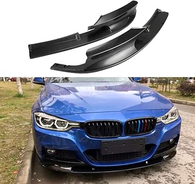 2 pièces couvercle de lèvre de pare-chocs avant pour bmw f30 série 3