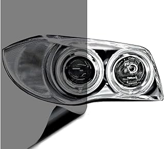 V vivid air tint smoke black gloss vinyl phare, couverture autocollante