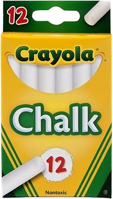 Crayola - bâtons de craie blanche | sans poussière, qualité enseignante, durable