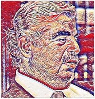 Ryn peinture murale en bois rafic hariri multicolore 30x30centimètre