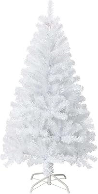 Party time 1 ensemble de grand sapin de noël artificiel blanc